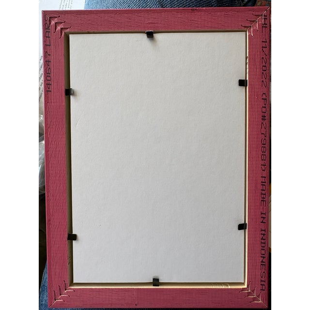 Wood 2025 Bright Southern Abstract Painting in Custom Frame For Sale - Image 7 of 8