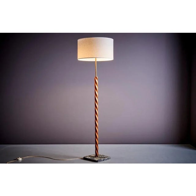 Brown Floor Lamp, France, 1940s For Sale - Image 8 of 11