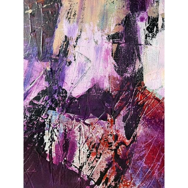 Barbara Schauß, Purple Rain, Acrylic on Canvas For Sale - Image 6 of 9