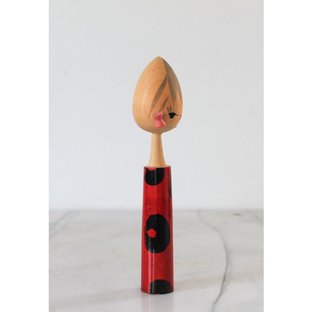 Mid 20th Century Vintage Japanese Kokeshi Doll For Sale - Image 5 of 9