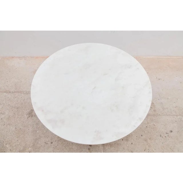 Stone Mid-Century Marble Round Coffee Table, 1960s For Sale - Image 7 of 9