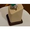 Natural 8 Carat Emerald Cut Zambian Emerald & Diamond Ring in Platinum, Estate For Sale - Image 16 of 18