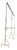 Victorian Wrought Iron Painted Coat Stand For Sale