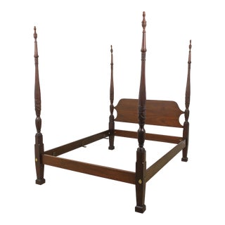 Councill Craftsmen Queen Size Mahogany Poster Bed For Sale