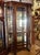 English Vintage Hand Carved Display Cabinet Curio With Claw Feet For Sale - Image 3 of 11