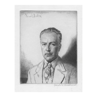 1935 Gerald Brockhurst Etching of Irish Poet Oliver St. John Gogarty For Sale