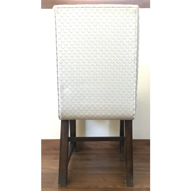 Wood Set of Six Art Deco Dining Chairs With New Upholstery by Lizzo, Italy For Sale - Image 7 of 11