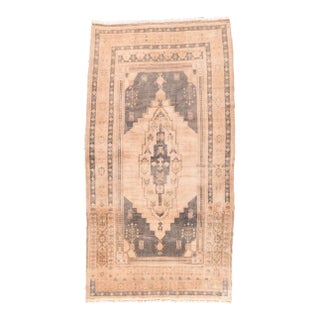 Fine Antique Turkish Oushak Wool Rug 5'9'' X 10'7'' For Sale
