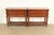 A gorgeous pair of French Regency Louis XVI style console tables, sofa tables, or buffet servers By Drexel Heritage USA,...