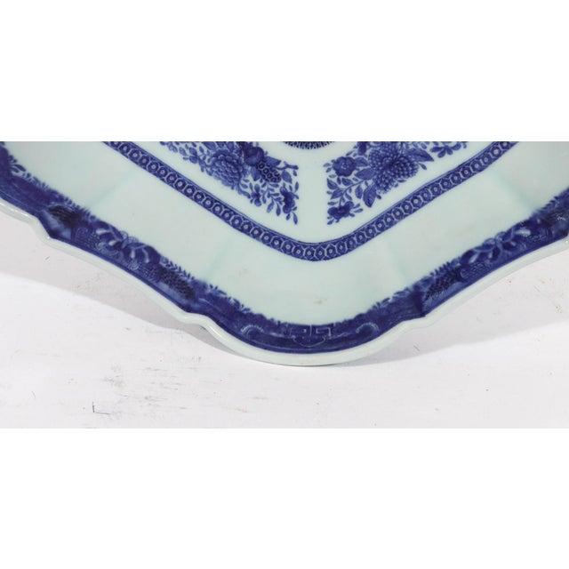 Chinese Chinese Export Porcelain Crested Blue Fitzhugh Tazzas- The Kiddell or Alexander Family For Sale - Image 3 of 11