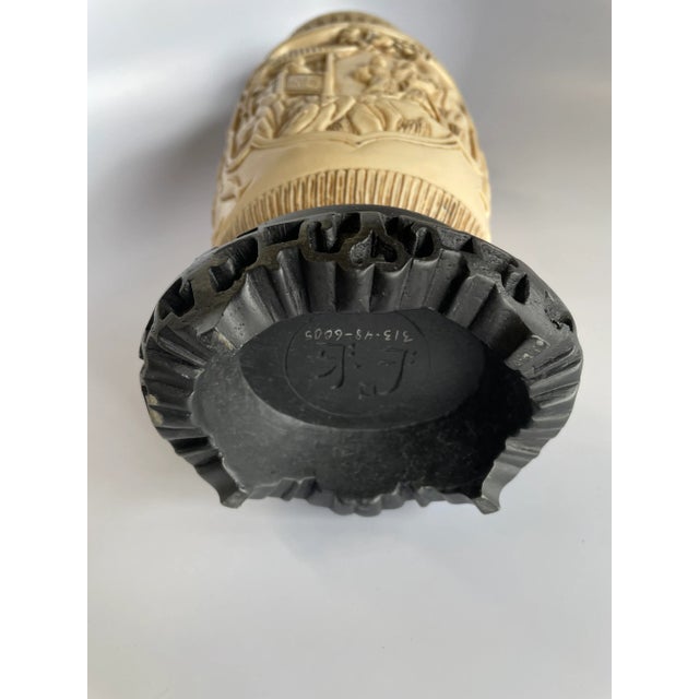 Ivory Vintage Chinese Faux Ivory Vase For Sale - Image 8 of 9