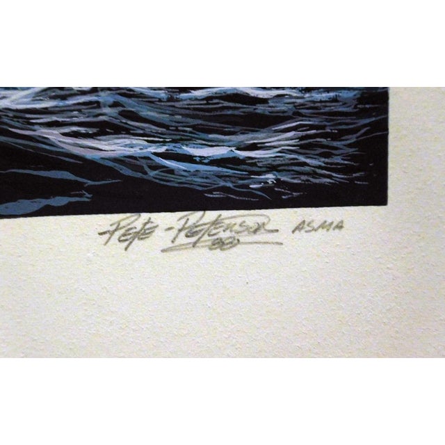 Impressionist Pete Peterson One on One Original Hand Signed Art Serigraph Limited Edition For Sale - Image 3 of 6