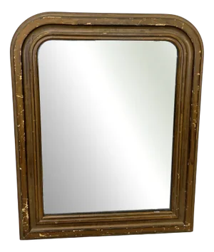Louis Philippe High Painted Frame Mirror, 1920s