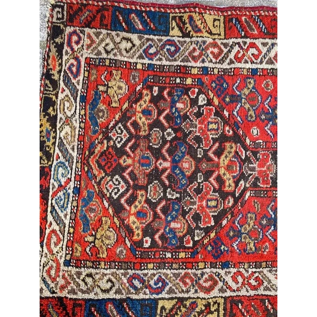 Nice 19th century Malayer runner with beautiful tribal geometric design and nice natural colors, entirely hand knotted...