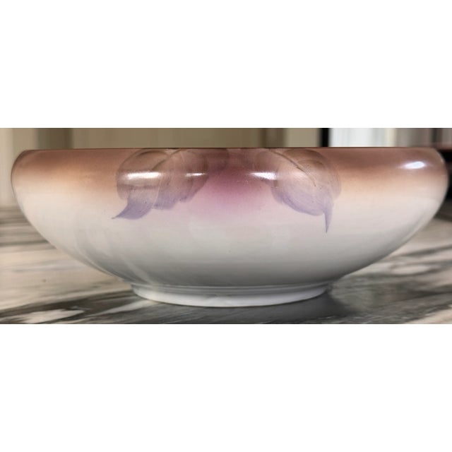 1930s 1930's Noritake Morimura Japan Chestnut Motif Hand Painted Decorative Bowl For Sale - Image 5 of 15