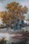 Mid 20th Century B. M. Brown Signed Autumn Cottage Landscape Oil Painting in Wide Gilt Frame For Sale - Image 12 of 18