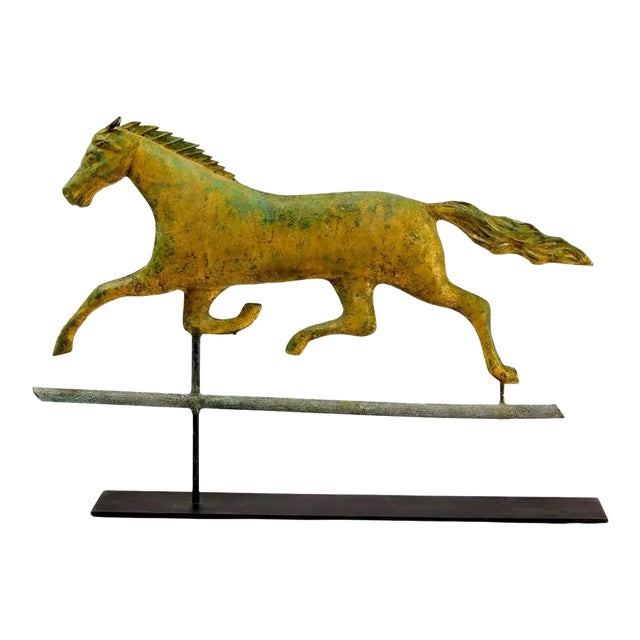 Running Horse Weathervane on Display Stand For Sale