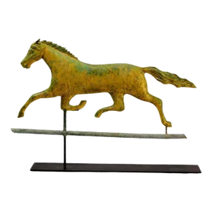 Running Horse Weathervane on Display Stand