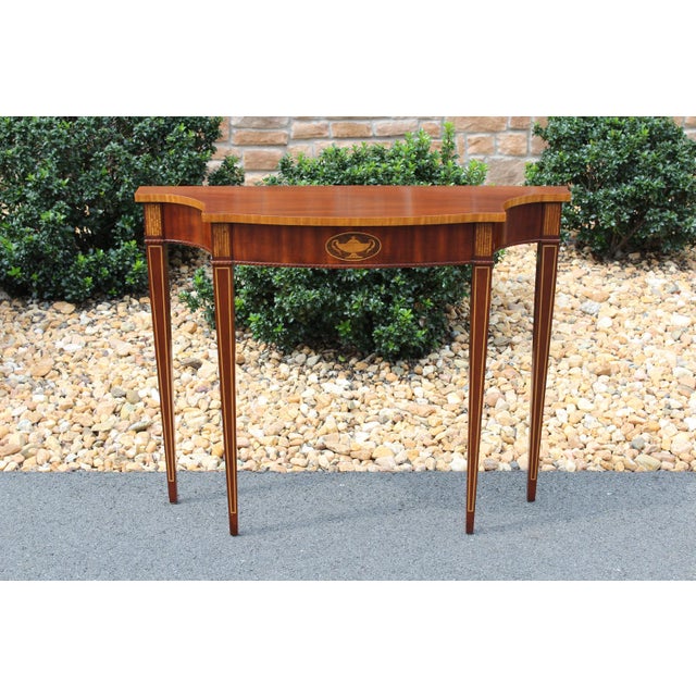 Councill Craftsmen Hepplewhite Console For Sale - Image 13 of 17