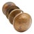 Antique Vernacular Reading Brass Passage Door Knob Set For Sale