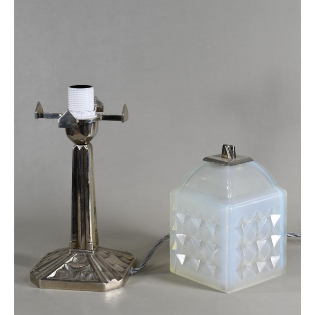 French Art Deco Lamp by Simonet & Dieupart 1930 France For Sale - Image 13 of 14