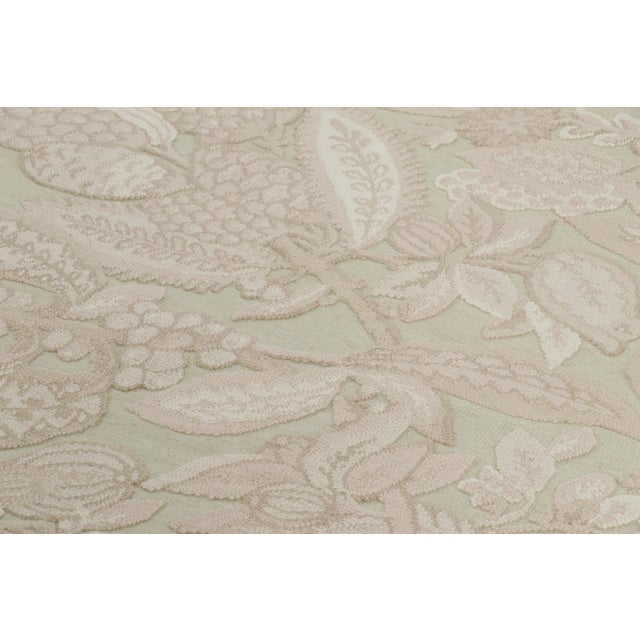 2010s Rug & Kilim’s Tudor Style Extra-Long Runner Rug in Cream With Floral Patterns For Sale - Image 5 of 8