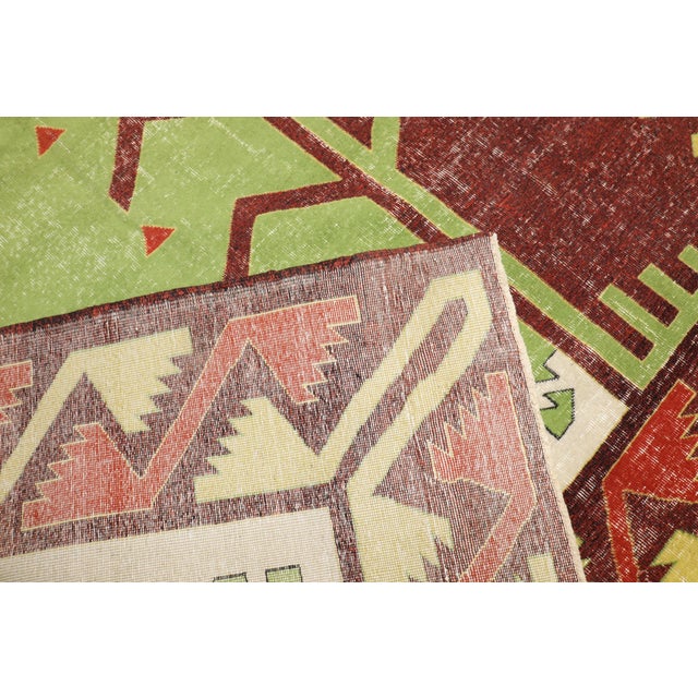Zabihi Collection Eclectic Turkish Deco Zeki Muren Rug - 6'9" x 9'6" For Sale - Image 4 of 11
