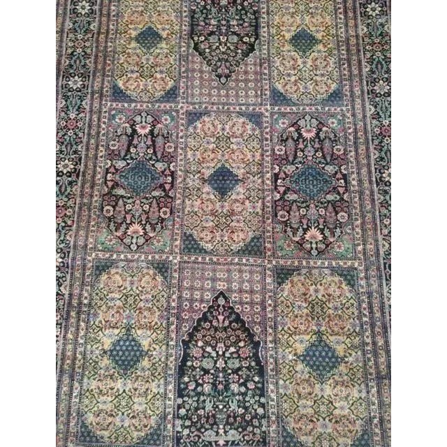 1950s Vintage Persian Tehran Rug For Sale - Image 4 of 7