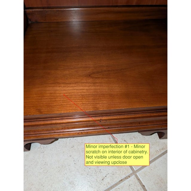 Vintage 1960's John Widdicomb Custom Mediterranean Style China Cabinet For Sale - Image 11 of 12
