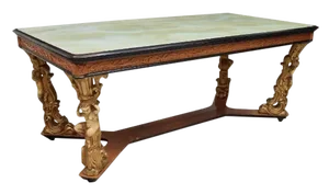 Italian Baroque Style Figurative Carved Table