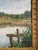 Vintage, French Riverscape Oil Painting on Board, Framed For Sale In Salt Lake City - Image 6 of 7