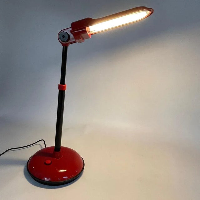 Red Desk Lamp from Mazda, 1980s For Sale - Image 4 of 9