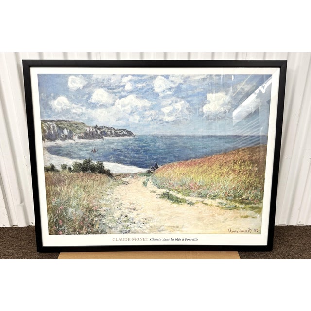 2000 - 2009 Claude Monet Path in the Wheat Fields at Pourville Impressionist Artwork Print For Sale - Image 5 of 16