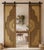 Vintage Brass-Clad Hand-Carved Sliding Barn Door With Artisan Detailing 80x48 For Sale In Orlando - Image 6 of 8