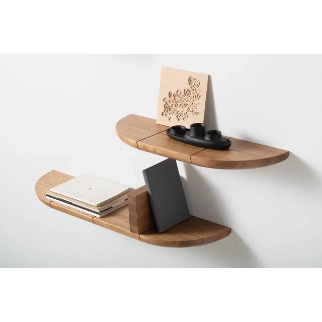 Wall-mounted Paragraph Shelf by etc.etc. studio is an excellent piece for both storage and display. These open shelves...