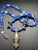 Mid 20th Century Sterling Silver Disc Beads and Pyrite Included Lapis Lazuli Necklace. For Sale In South Bend - Image 6 of 6