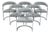 Set of 6 Mid-Century Modern Ss33 Chrome Dining Chairs by Anton Lorenz for Thonet, 1970s For Sale