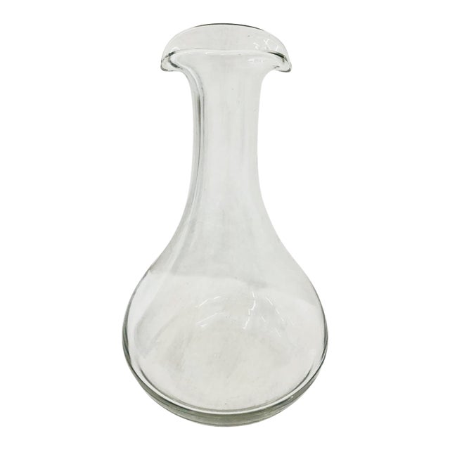 Vintage Glass Carafe For Sale