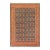 Shabby Chic 1990's Pak-Persian Teal/Orange Wool Rug - 6'3'' X 9'3'' For Sale