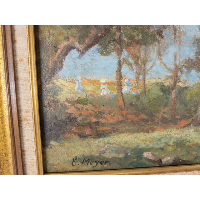 Early 20th Century American Impressionist Landscape Painting by Ernest Meyer For Sale In New York - Image 6 of 13