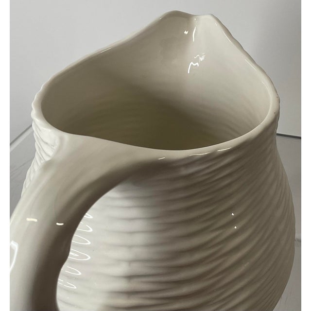 Cream Late 20th Century Tiffany and Company Italian Water Pitcher For Sale - Image 8 of 12