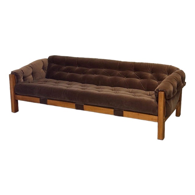 Osasco Sofa in Pecan Velvet For Sale