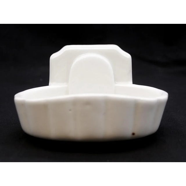 Vintage European Wall Mount Ceramic Soap Dish For Sale - Image 4 of 10