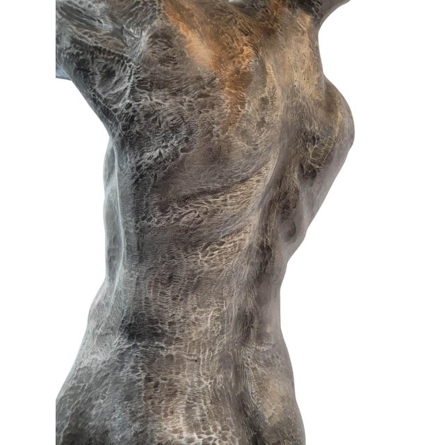 7 Feet Tall Contemporary Cast Aluminum "Climbing Man" Suspended Sculpture For Sale - Image 13 of 17