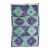 Vintage Zabihi Collection Purple Green Turkish Shag Rug - 3'8" x 4'5" For Sale