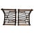 Signed Cleo Baldon Terra Wrought Iron Bar Counter X Stools Mid Century Modern For Sale - Image 9 of 17