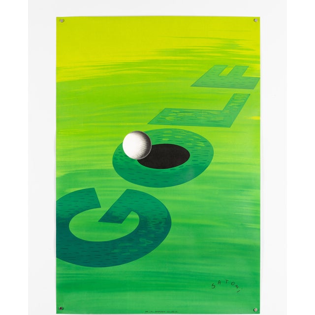 Modern Golf Sports Poster by Munetsugu Satomi, 1960 For Sale - Image 3 of 9