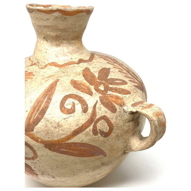 Hand-Painted Water Jar From Chiapas, Mexico - 12" H X 8" Diam. For Sale In Los Angeles - Image 6 of 10