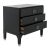 Modern Tony 3 Drawer Contemporary Nightstand in Black For Sale - Image 3 of 9