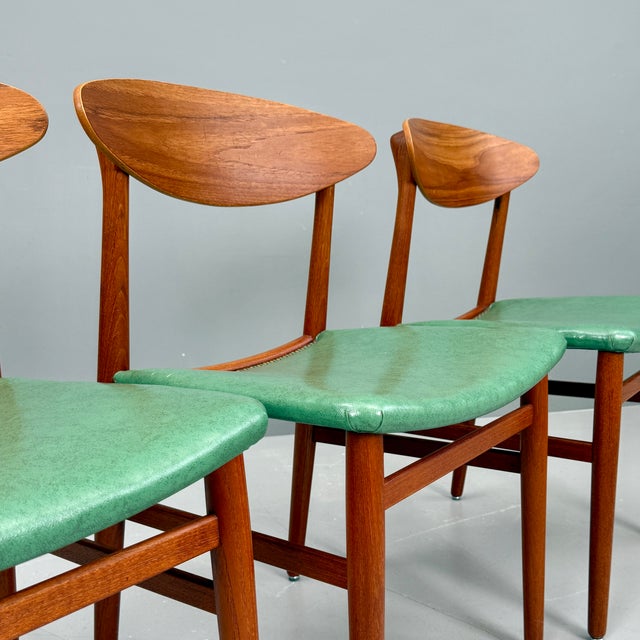 Brown Teak Chairs from Naestved Møbelfabrik, Denmark, 1960s, Set of 3 For Sale - Image 8 of 12